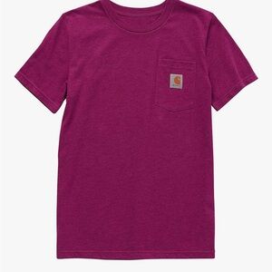 Carhartt Boys Magenta Heather Tee Sz M